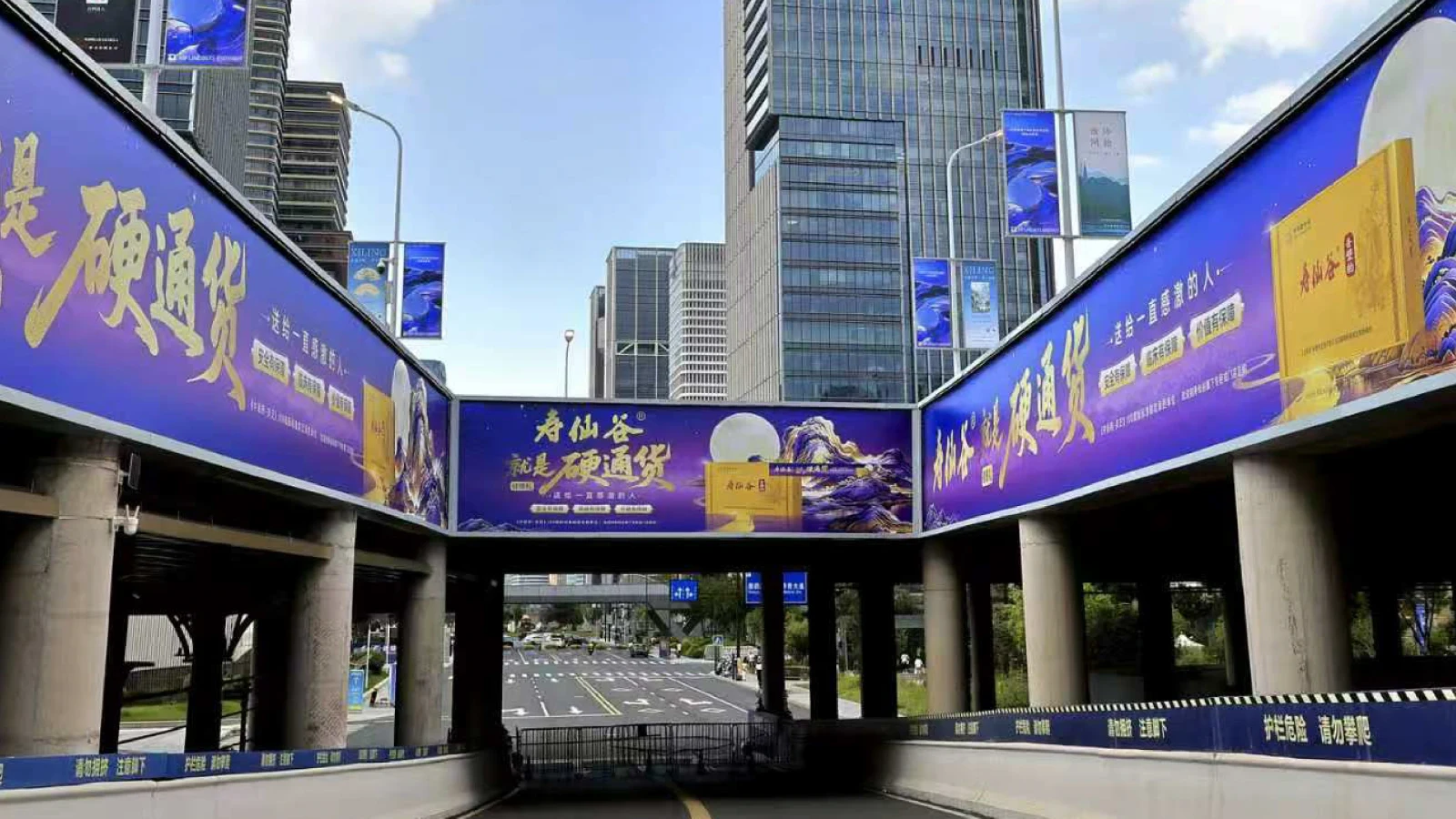寿仙谷｜中秋画面户外投放 · 效果图